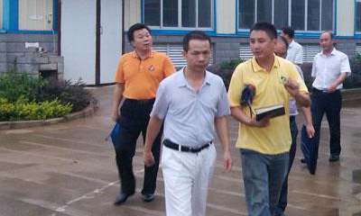 廣西自治區(qū)、桂林市、臨桂縣安監(jiān)局領(lǐng)導(dǎo)小組蒞臨我公司指導(dǎo)工作